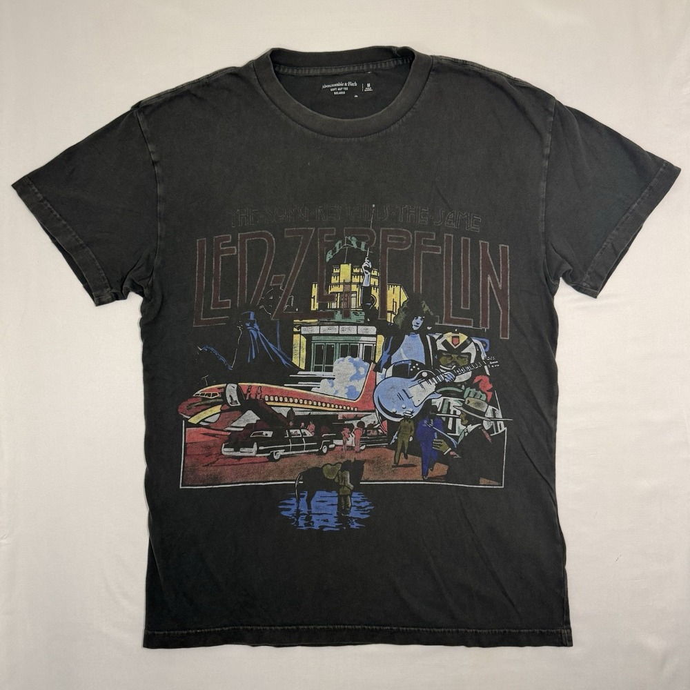 Led Zeppelin Abercrombie & Fitch Song Remains The Same Graphic Tee Sz Medium